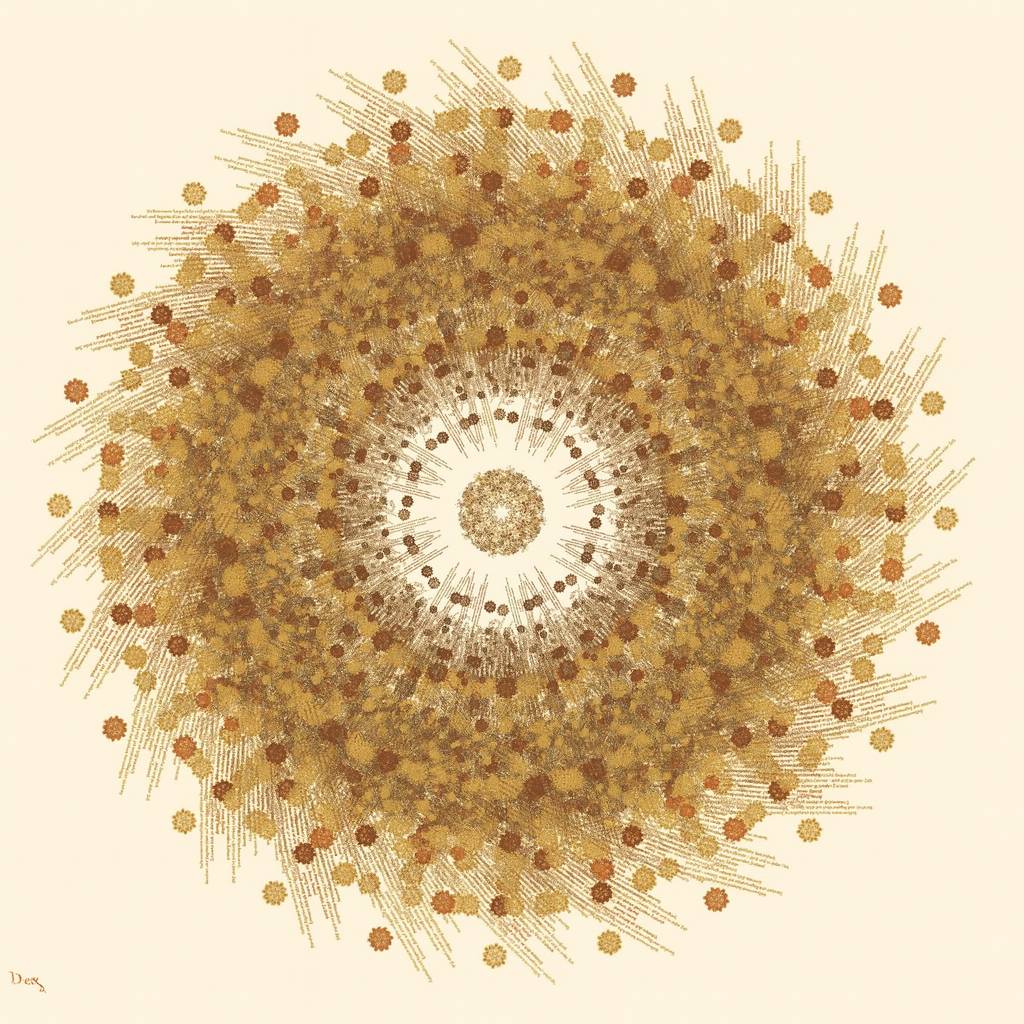 Mandala in Erdtönen